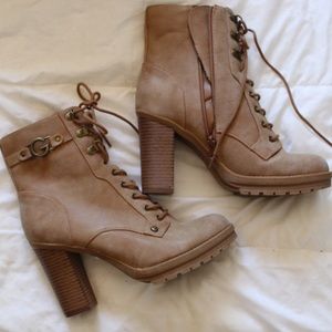 super cute guess combat boot heels